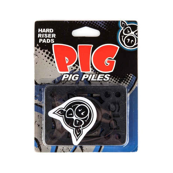 PIG PILES 1/4" HARD RISERS BLACK