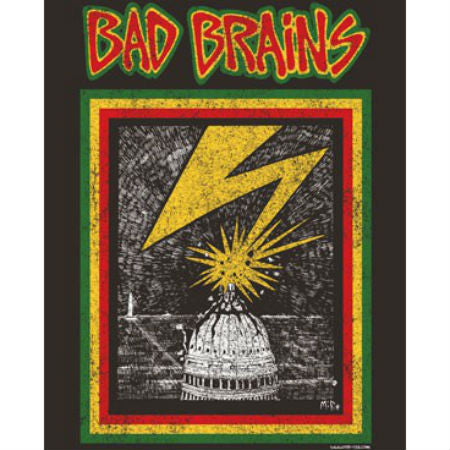 BAD BRAINS DISTRESSED CAPITOL COAL T-SHIRT - Skateboards Amsterdam - 2