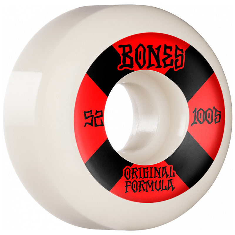 BONES 100S #4 V5 SIDECUT WHITE 100A 52MM