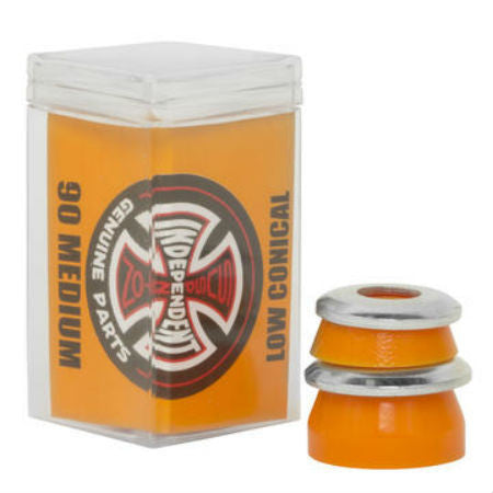 INDEPENDENT LOW CONICAL CUSHIONS MEDIUM ORANGE 90A - Skateboards Amsterdam