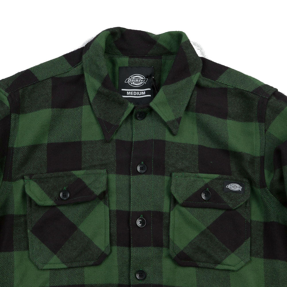 DICKIES SACRAMENTO SHIRT PINE GREEN - Skateboards Amsterdam - 2