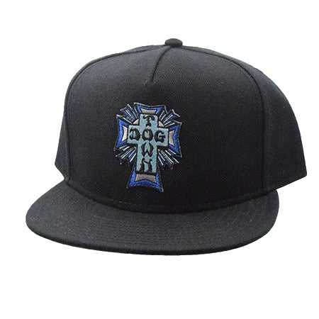 DOGTOWN BLUE CROSS SNAPBACK BLACK
