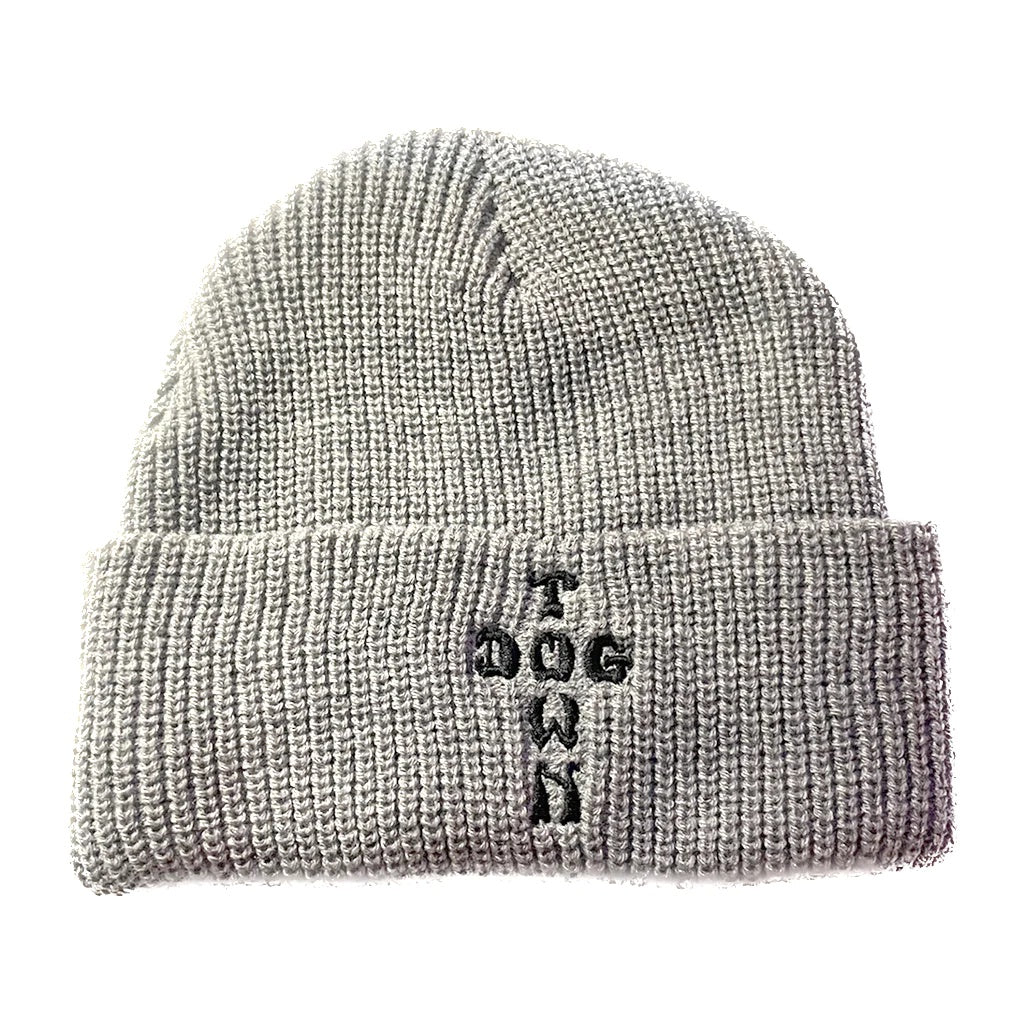 DOGTOWN CROSS LETTERS BEANIE DARK GREY