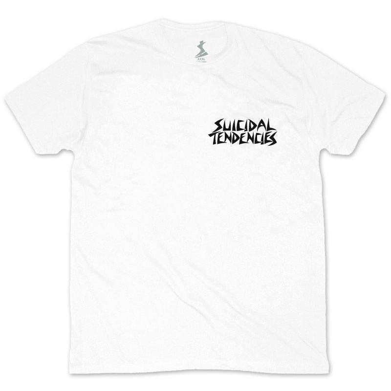 SUICIDAL TENDENDENCIES POSSESSED TO SKATE T-SHIRT WHITE