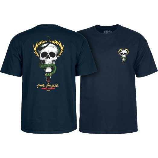 POWELL PERALTA MIKE MCGILL SKULL&SNAKE T-SHIRT NAVY