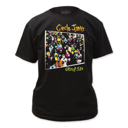 CIRCLE JERKS GROUP SEX BLACK T-SHIRT - Skateboards Amsterdam