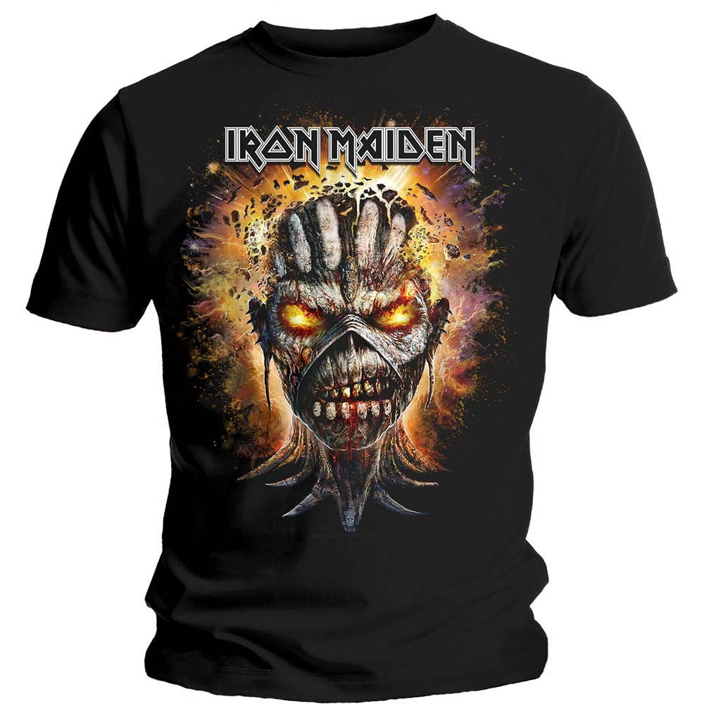 IRON MAIDEN EDDIE EXPLODING HEAD T-SHIRT BLACK - Skateboards Amsterdam