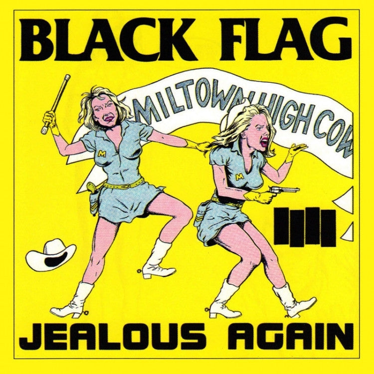 BLACK FLAG JEALOUS AGAIN STICKER - Skateboards Amsterdam