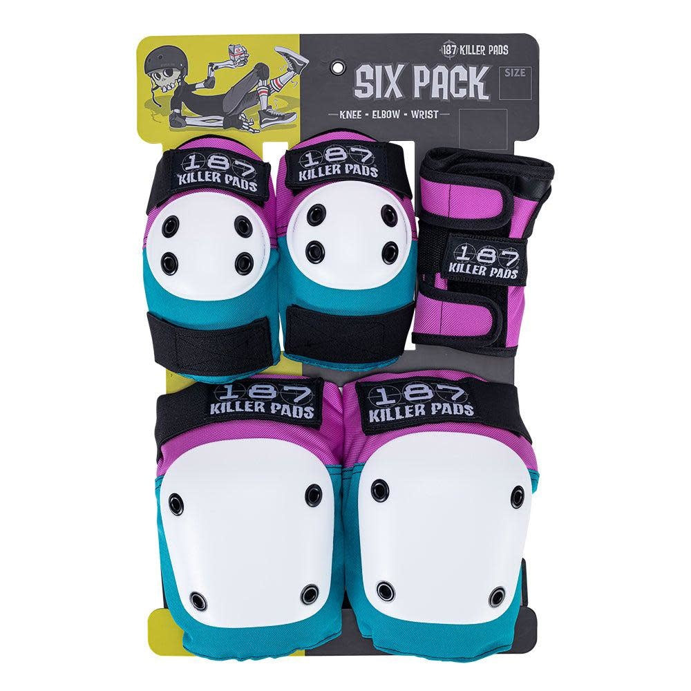187 SIX PACK ADULT PINK/TEAL