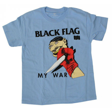 BLACK FLAG MY WAR T-SHIRT BLUE - Skateboards Amsterdam