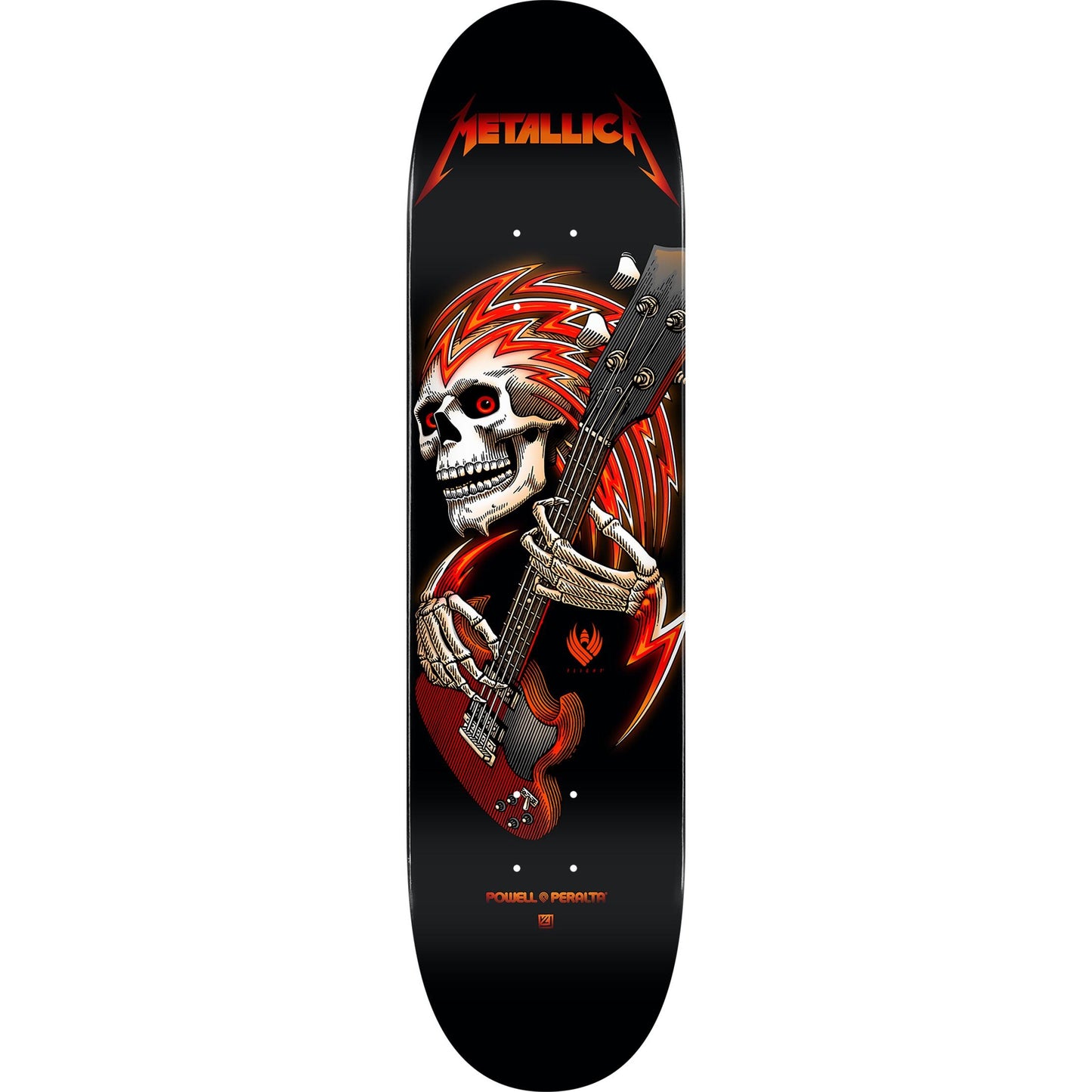 POWELL PERALTA METALLICA FLIGHT BLACK SHAPE 243 8.25