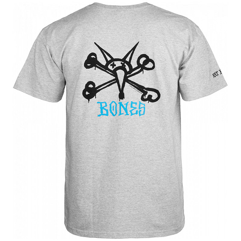 POWELL PERALTA RAT BONES T-SHIRT ATHLETIC HEATHER