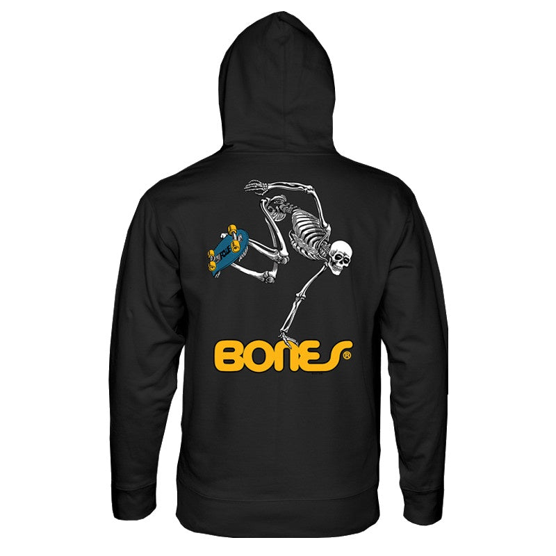 POWELL PERALTA SKATEBOARD SKELETON HOODED SWEATER BLACK