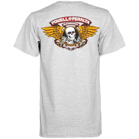 POWELL PERALTA WINGED RIPPER T-SHIRT ATHLETIC HEATHER