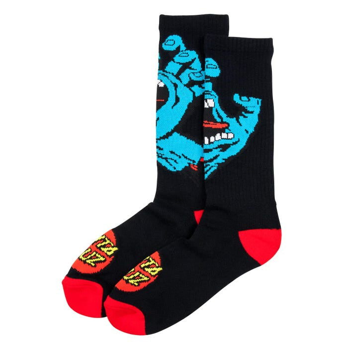 SANTA CRUZ SCREAMING HAND YOUTH SOCK BLACK