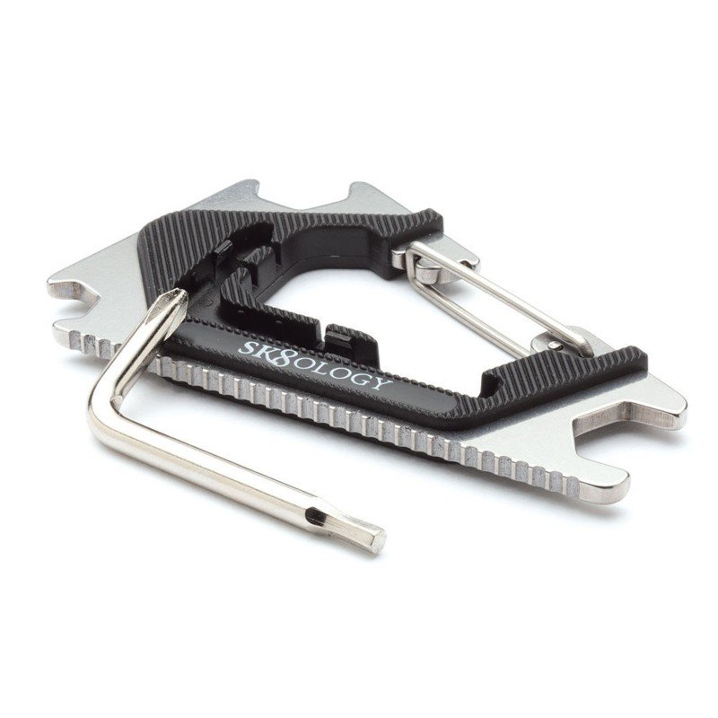 SK8OLOGY CARABINER TOOL BLACK/BLACK 2.0