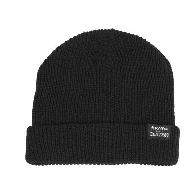 THRASHER SKATE AND DESTROY BEANIE BLACK - Skateboards Amsterdam