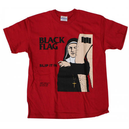 BLACK FLAG SLIP IT IN T-SHIRT RED - Skateboards Amsterdam