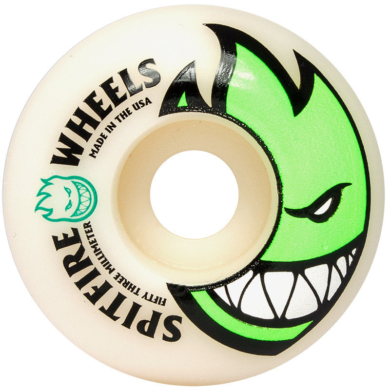 SPITFIRE BIGHEAD NEON GREEN 53MM - Skateboards Amsterdam