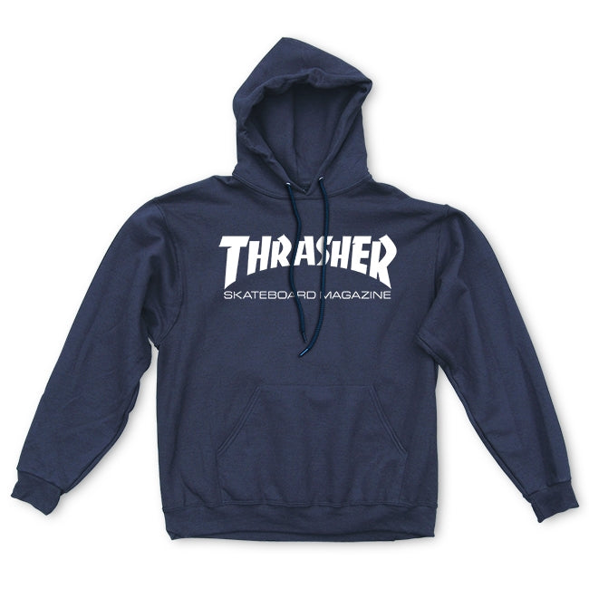 THRASHER SKATE MAG HOODED SWEATER NAVY
