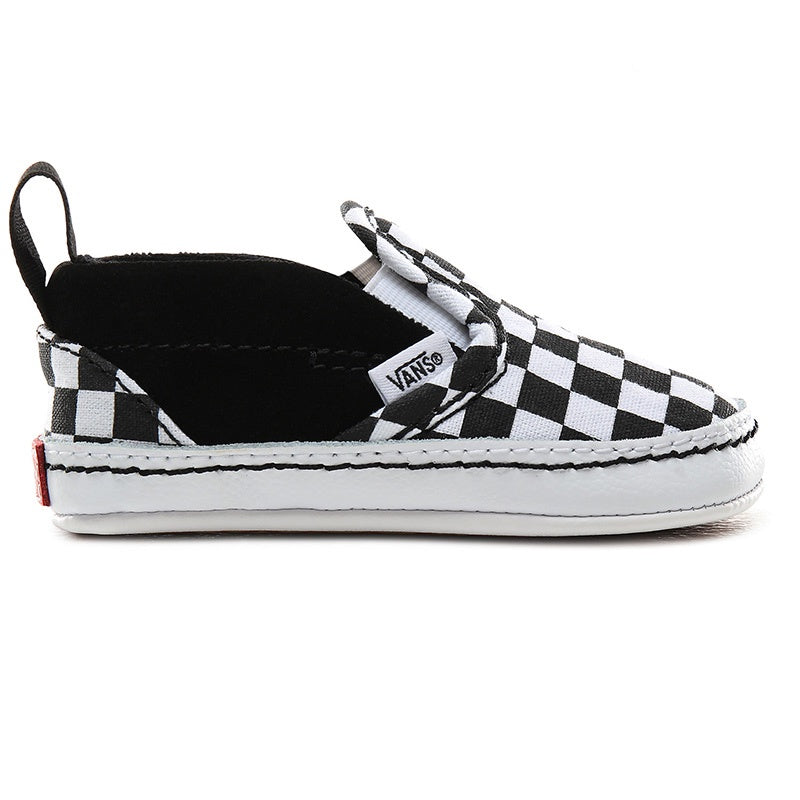VANS SLIP-ON V CRIB (CHECKER) BLACK/TRUE WHITE