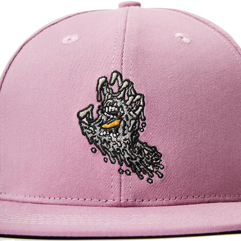 SANTA CRUZ MELTING HAND SNAPBACK DUSTY ROSE