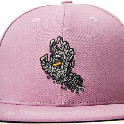 SANTA CRUZ MELTING HAND SNAPBACK DUSTY ROSE