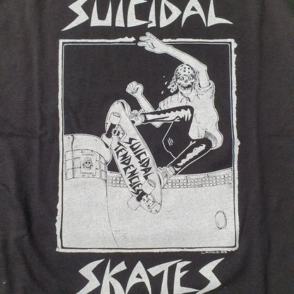 DOGTOWN SUICIDAL POOL SKATER T-SHIRT BLACK