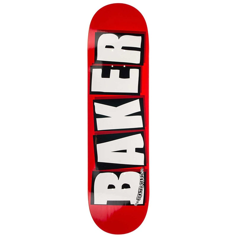 BAKER BRAND LOGO WHITE 8.125