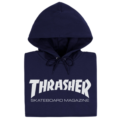 THRASHER SKATE MAG HOODED SWEATER NAVY