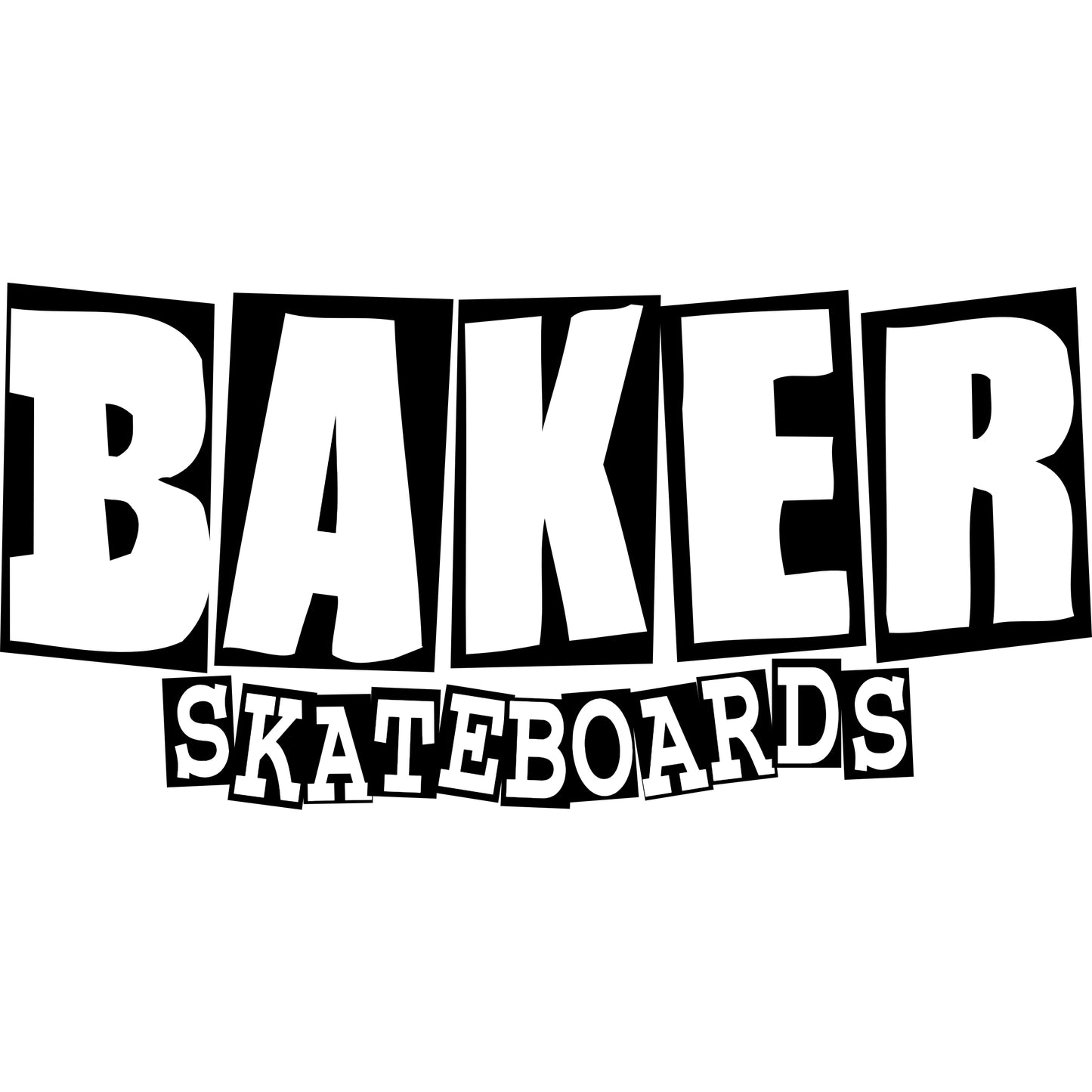 BAKER BRAND LOGO WHITE 8.5