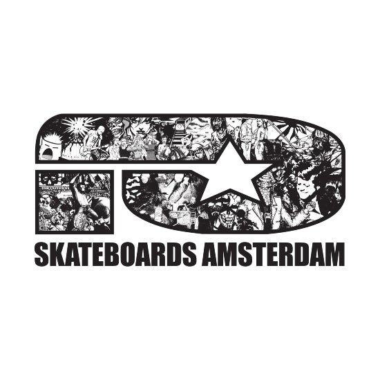 IO SKATEBOARDS AMSTERDAM VARSITY CREW NECK LIGHT BLUE
