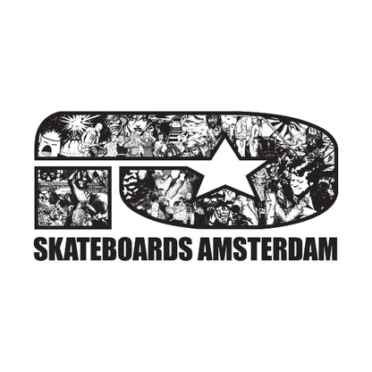 IO SKATEBOARDS AMSTERDAM VARSITY CREW NECK LIGHT BLUE
