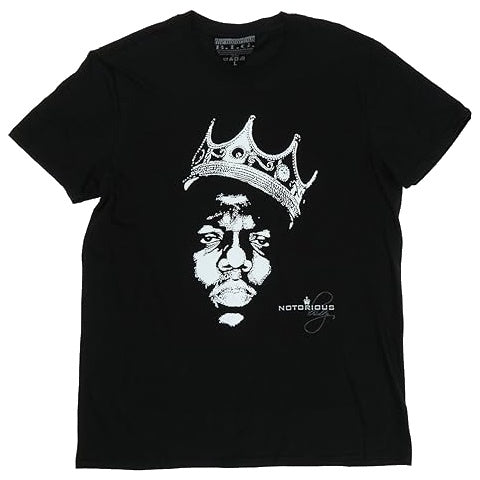 NOTORIOUS BIG CROWN FACE T-SHIRT BLACK