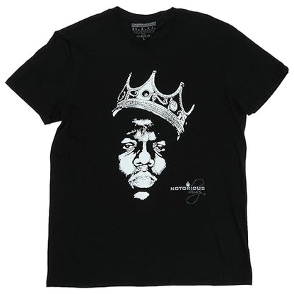 NOTORIOUS BIG CROWN FACE T-SHIRT BLACK