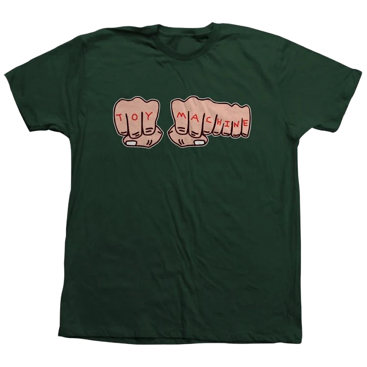 TOY MACHINE FISTS T-SHIRT FOREST