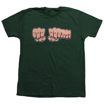 TOY MACHINE FISTS T-SHIRT FOREST