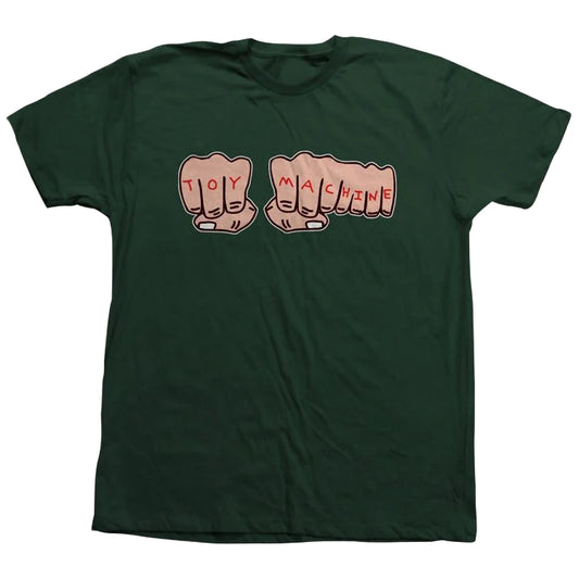 TOY MACHINE FISTS T-SHIRT FOREST