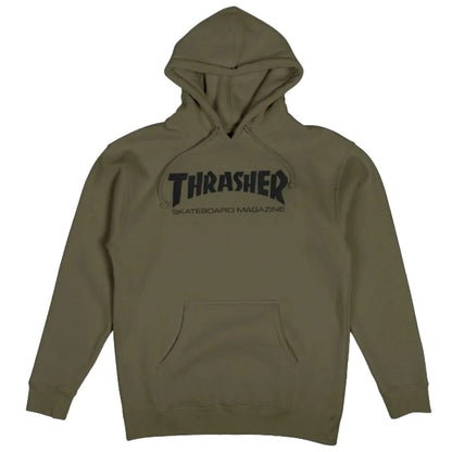 THRASHER SKATE MAG HOODED MILITARY GREEN