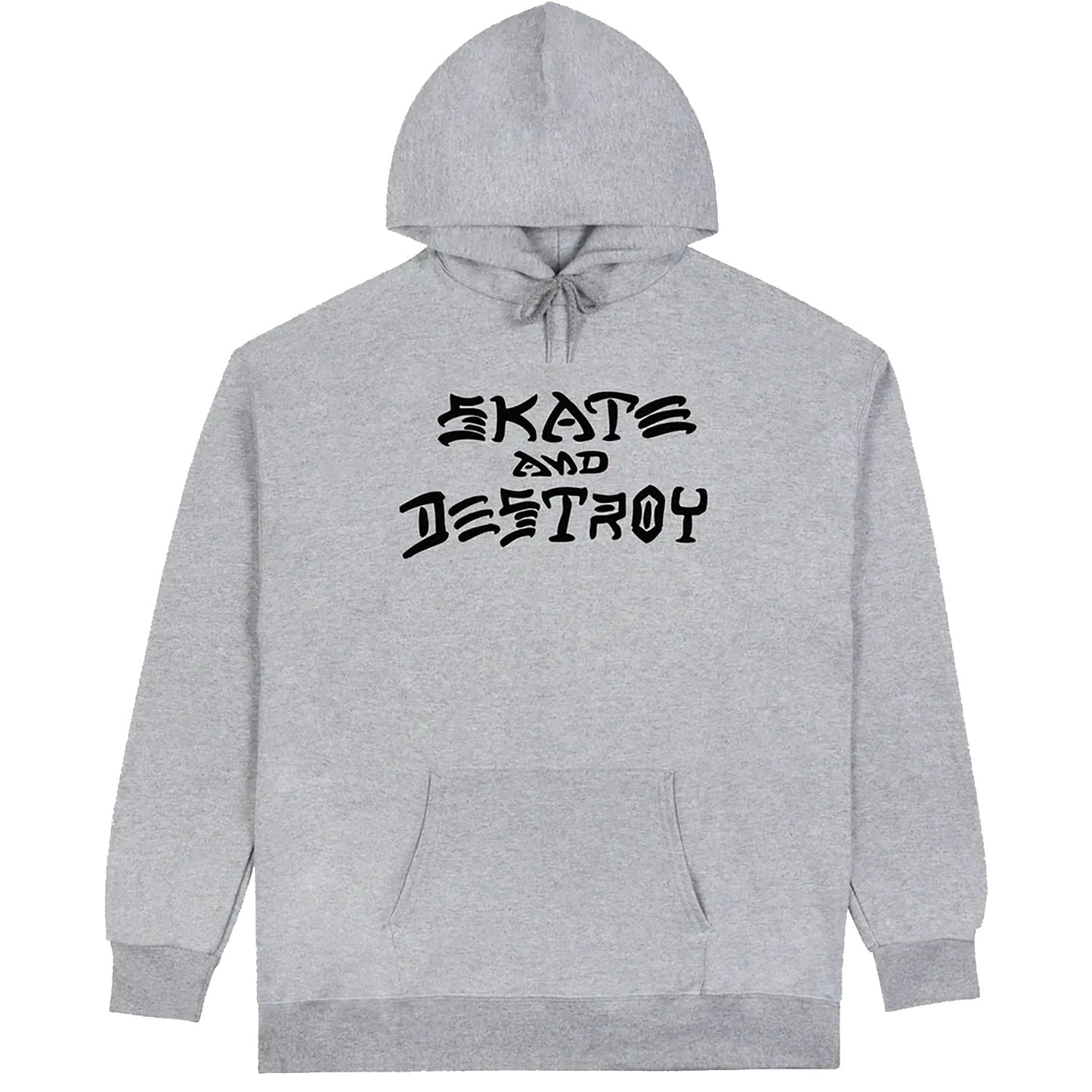 THRASHER SKATE AND DESTROY HOODIE GREY