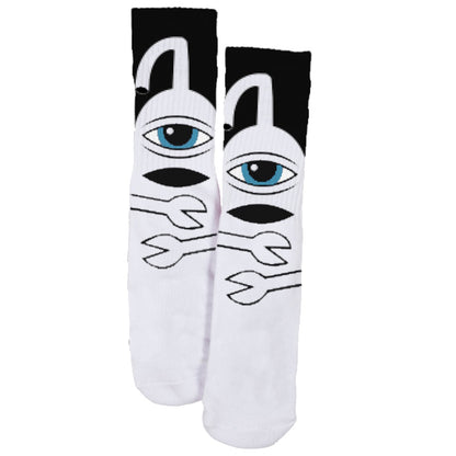 TOY MACHINE SECT HUG SOCK WHITE
