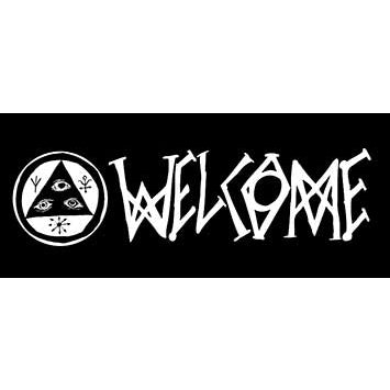 WELCOME GRADIENT BARB T-SHIRT BLACK