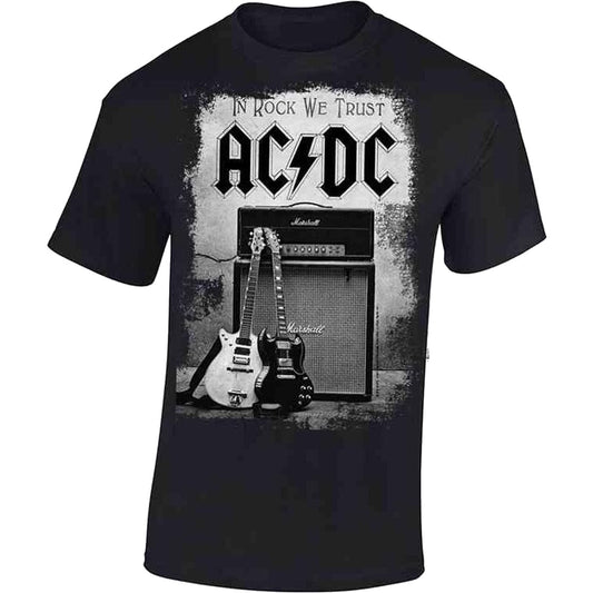 AC/DC IN ROCK WE TRUST T-SHIRT BLACK