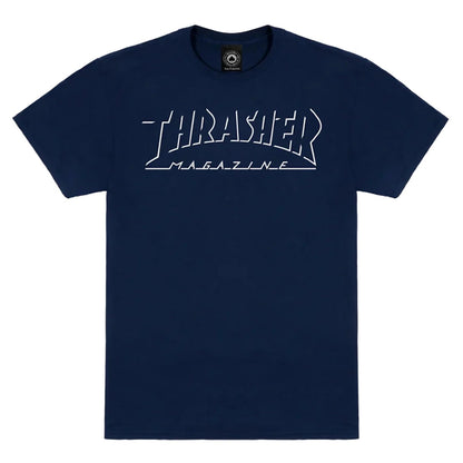 THRASHER SHADOW MAG T-SHIRT NAVY