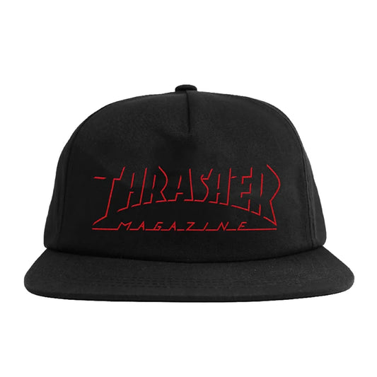 THRASHER SHADOW MAG SNAPBACK BLACK