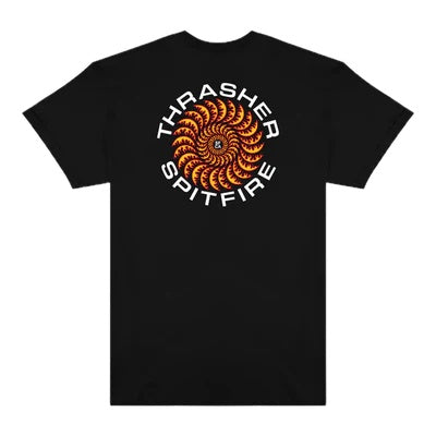THRASHER X SPITFIRE CLASSIC SWIRL T-SHIRT