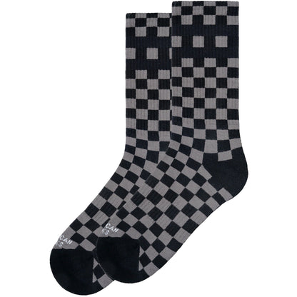 AMERICAN SOCKS CHECKERBOARD GREY