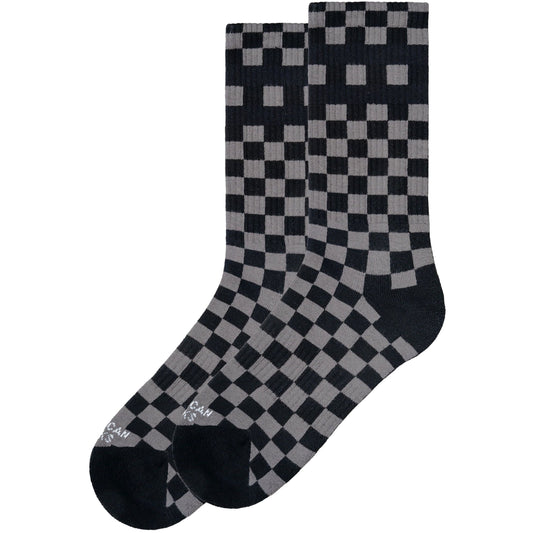 AMERICAN SOCKS CHECKERBOARD GREY