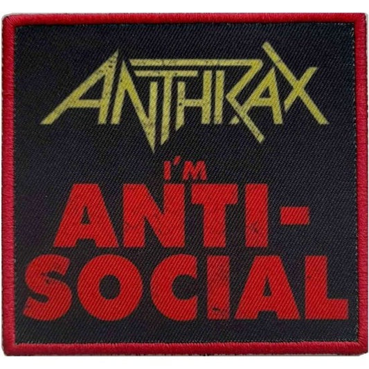 ANTHRAX ANTI SOCIAL PRINTED PATCH