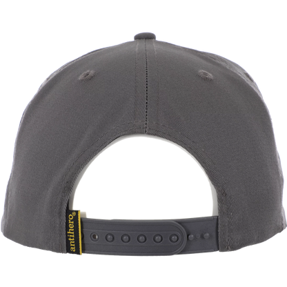 ANTI HERO BASIC PIGEON ROUND SNAPBACK CHARCOAL